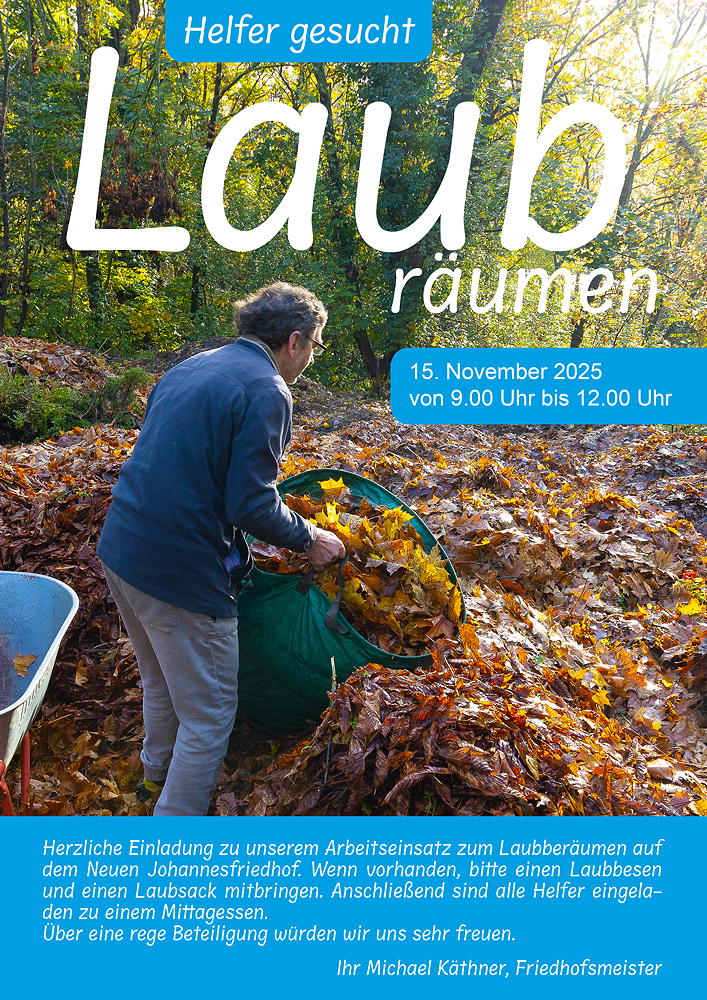 Plakat Laubräumen 2025 A