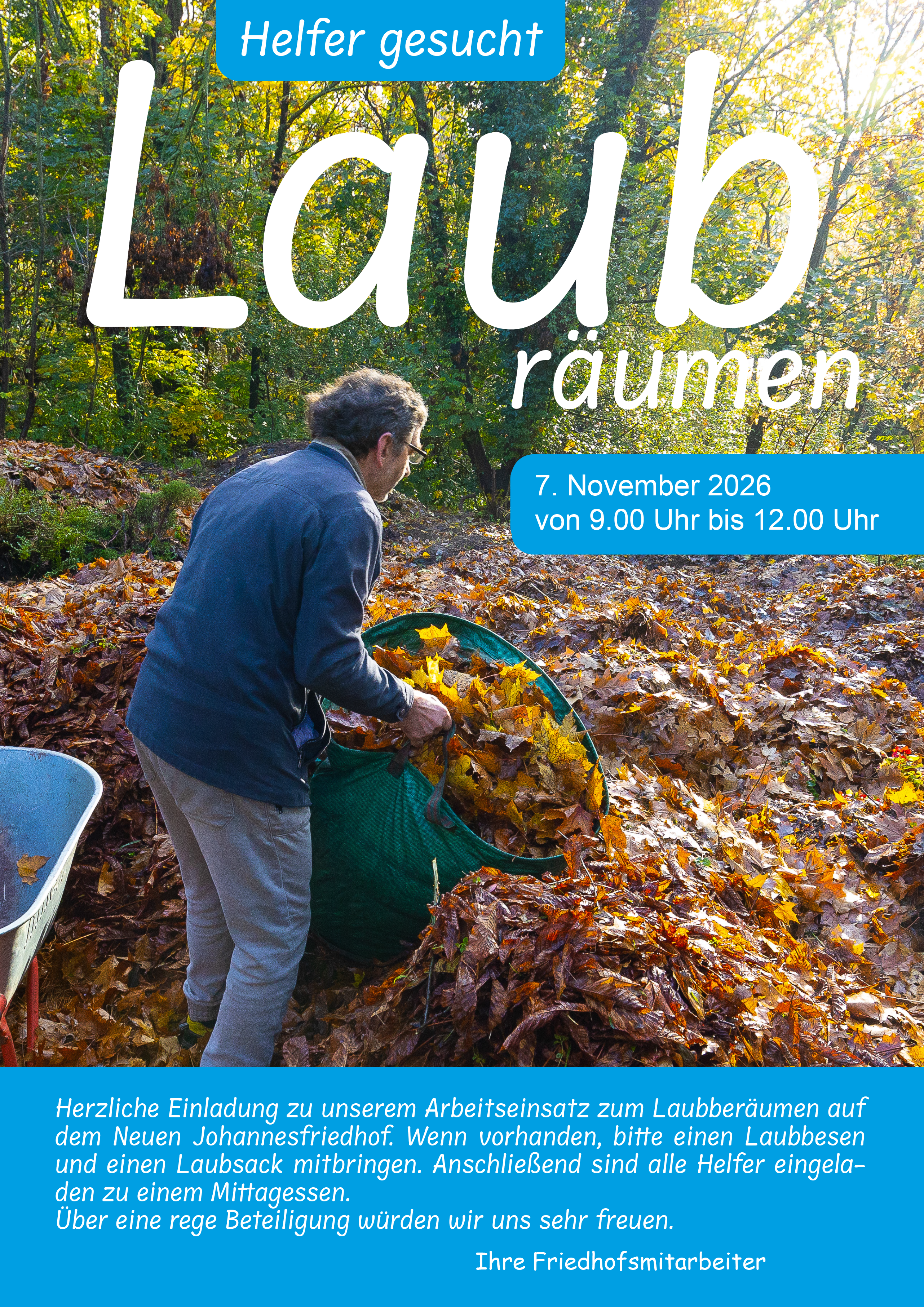 Plakat Laubräumen 2026 A